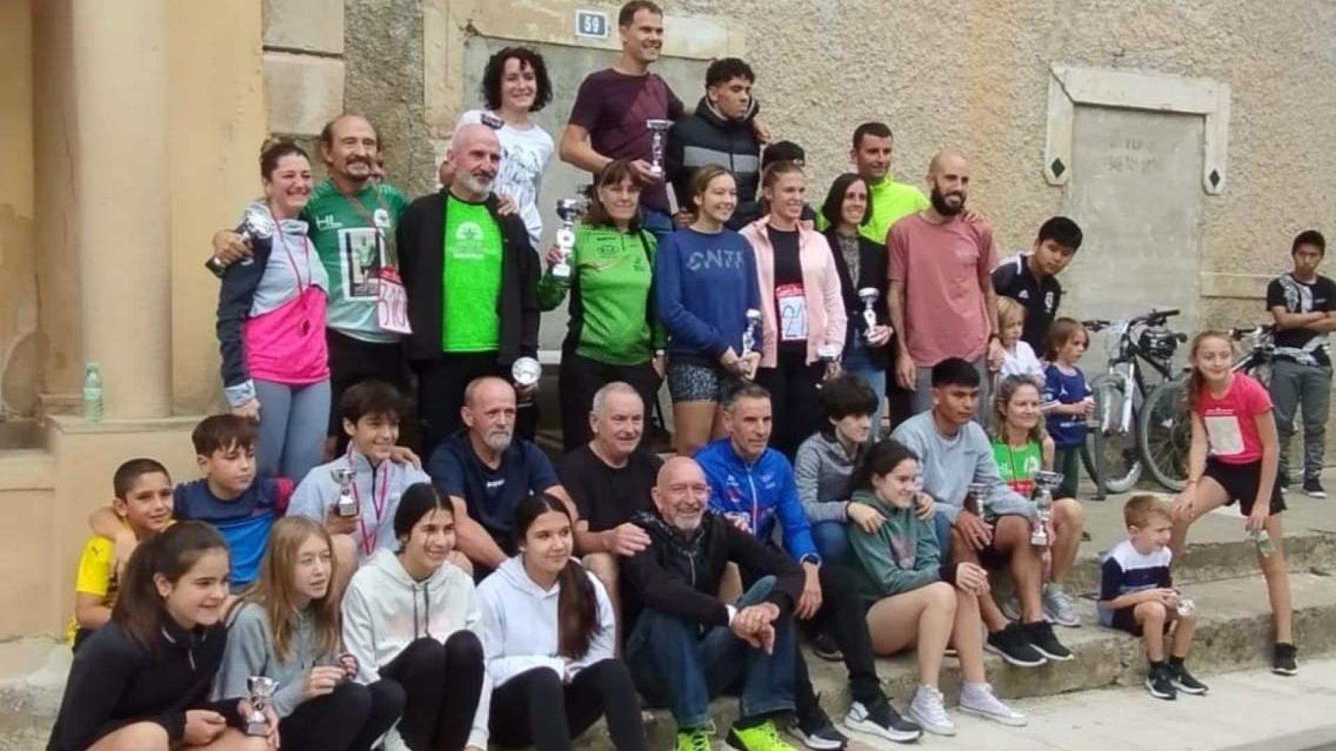 Los distintos vencedores en el Cross Santa Úrsula celebrado en Murillo el Fruto