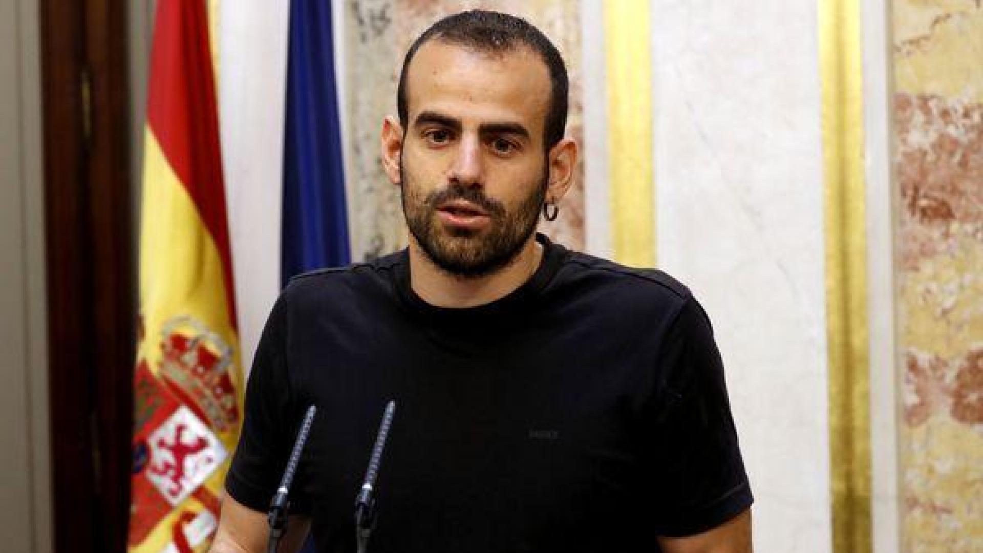 El diputado de IU Miguel Ángel Bustamante, en el Congreso de los Diputados