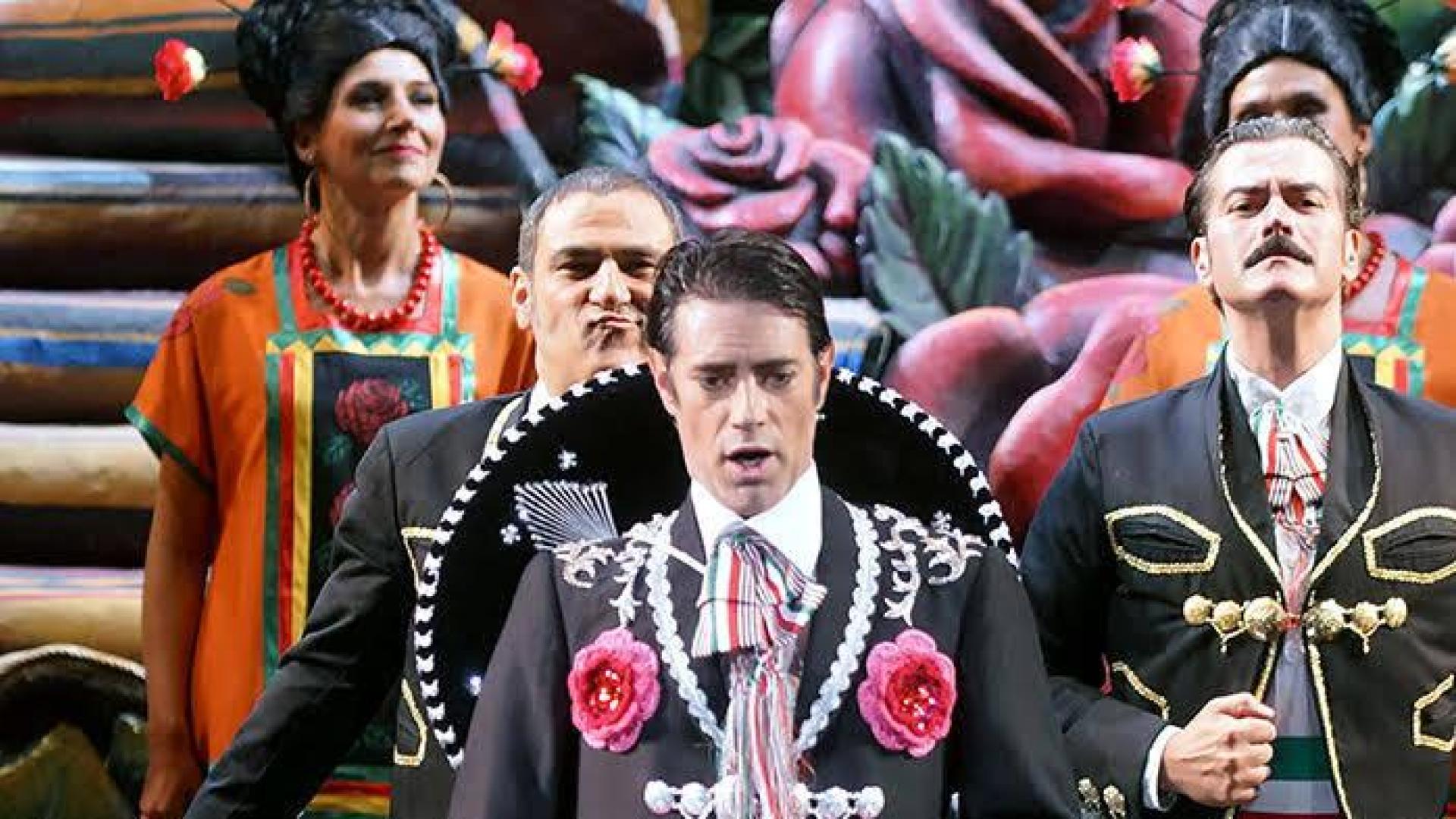 José Luis Sola, en un momento del espectáculo, cuando se representó en el Teatro de la Zarzuela