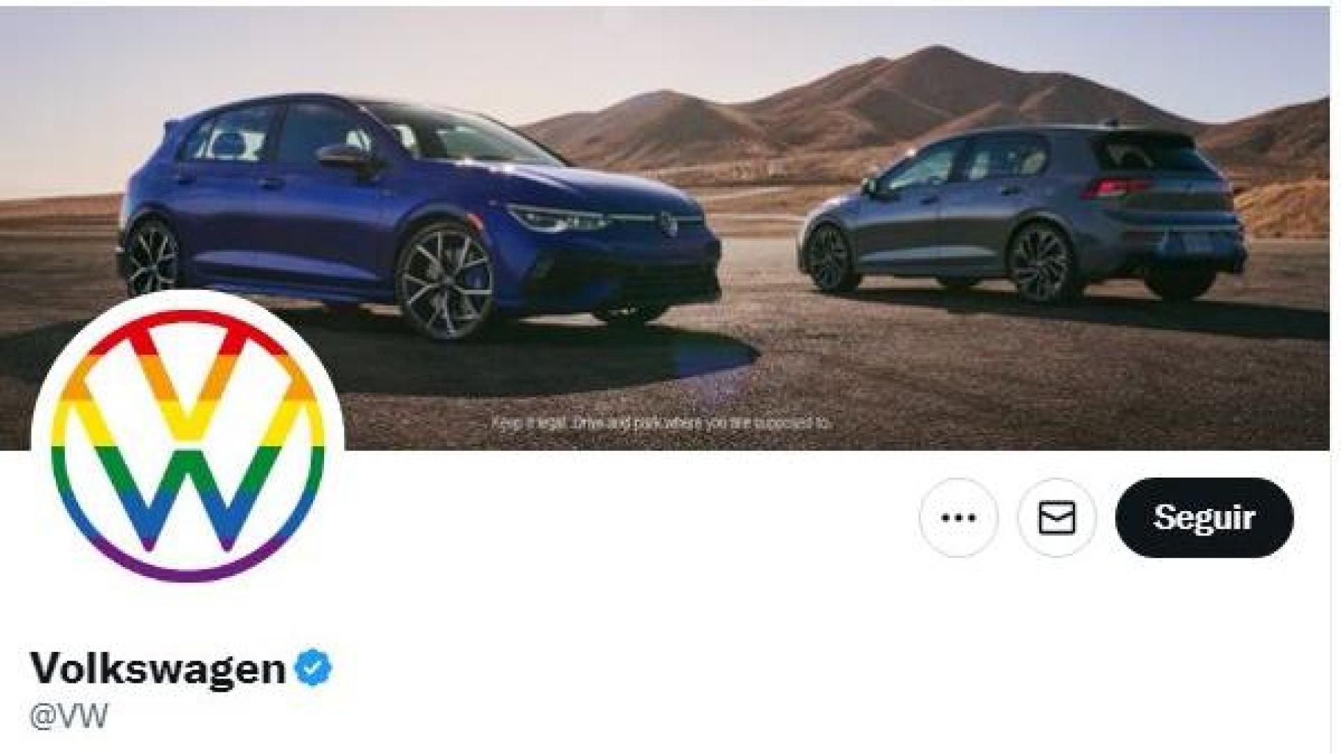 Perfil del grupo VW de Twitter