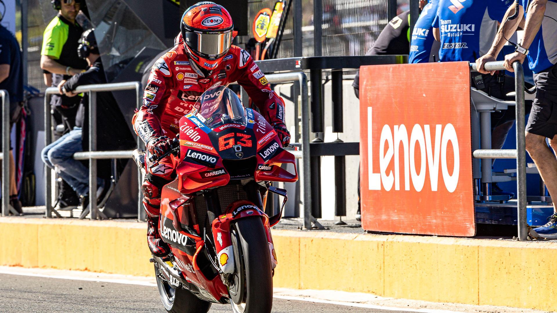 El piloto italiano Francesco Bagnaia (Ducati) es el campeón del mundo de MotoGP