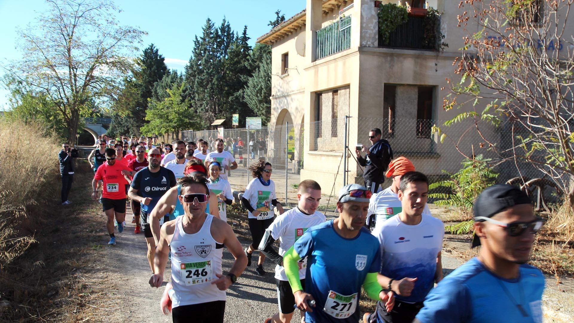 Fotos de la carrera de la Vía Verde del Tarazonica 2022./
