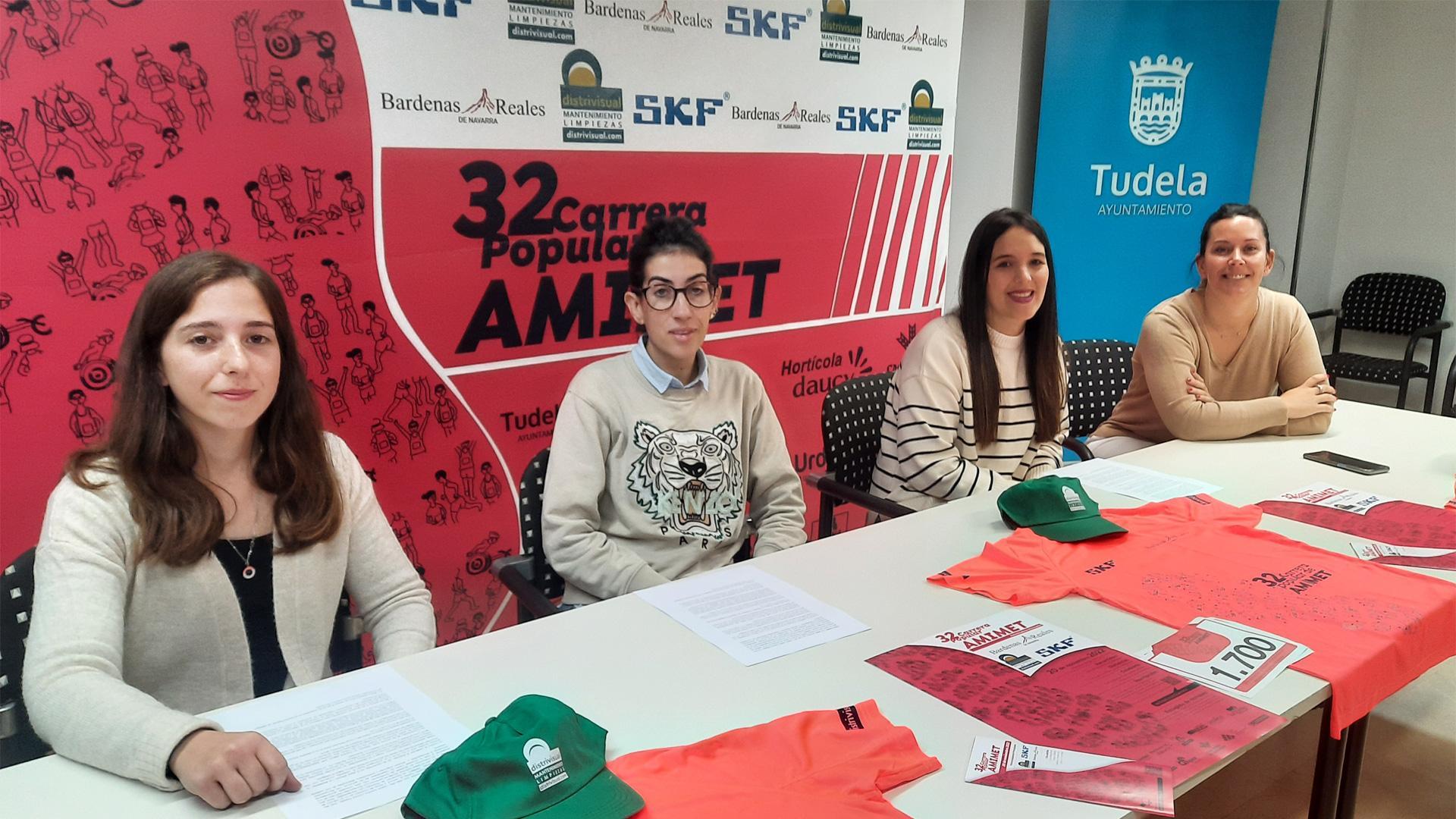 Presentación de la 32ª Carrera Popular por la inclusión, organizada por la Asociación de personas con discapacidad de la Ribera de Navarra (Amimet)