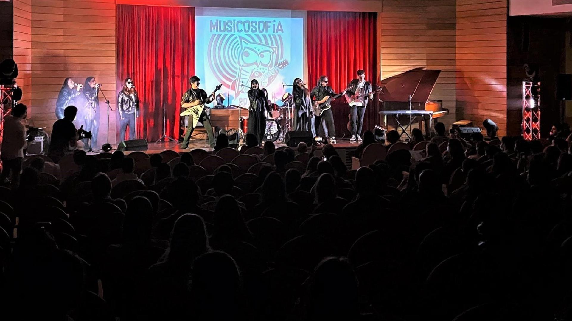 Imagen del concierto del grupo Musicosofía, de alumnos de la Universidad de Navarra, que ya está en Spotify y you tube.