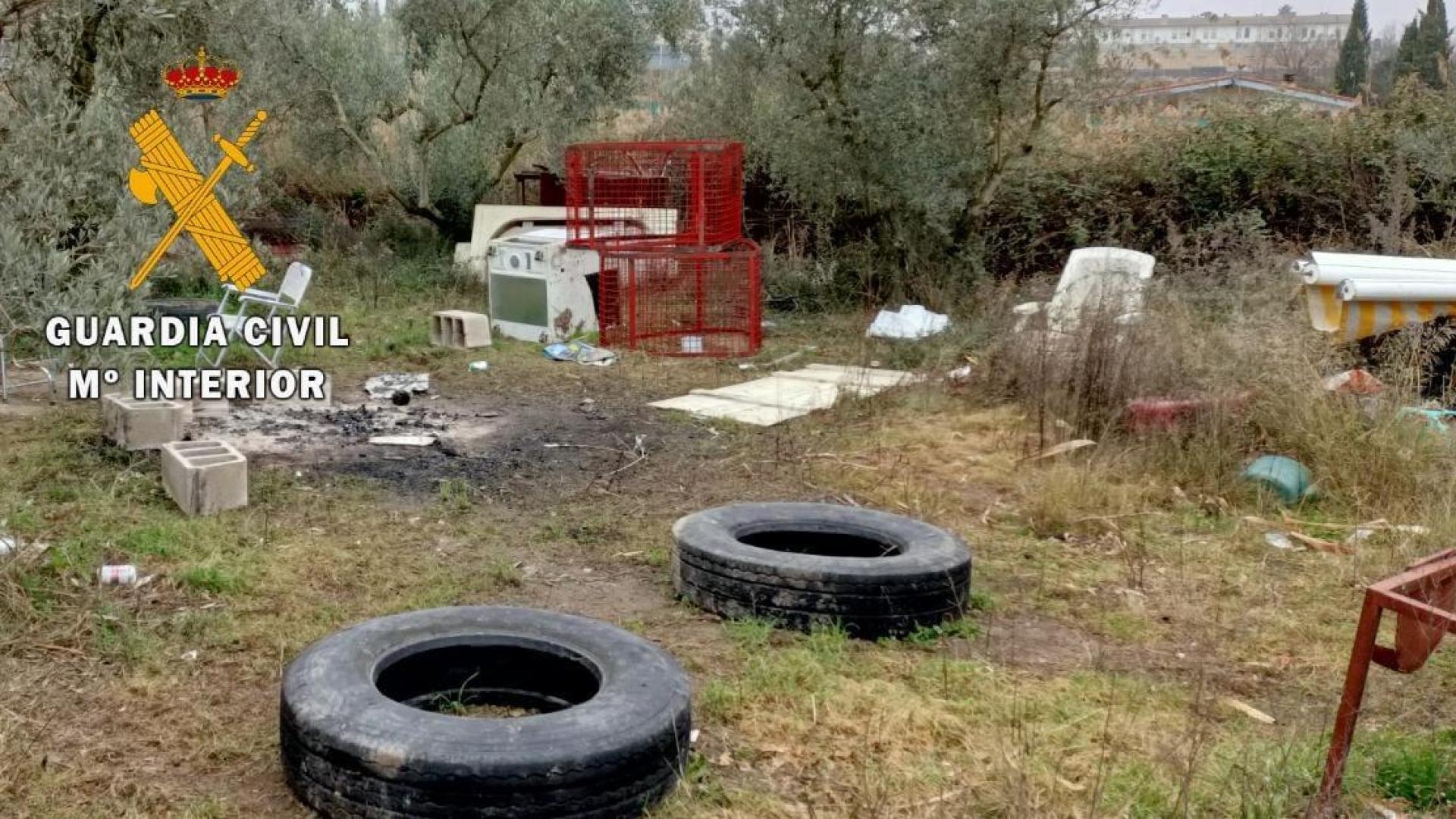 Material intervenido por la Guardia Civil