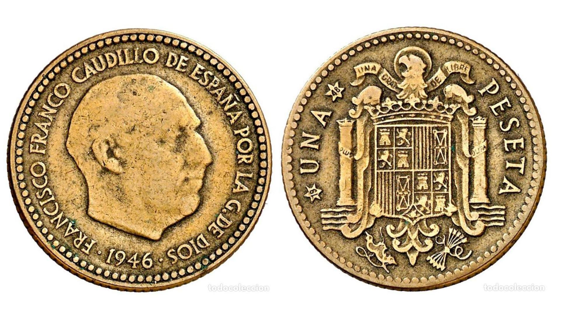 Peseta valorada en 6.500 euros