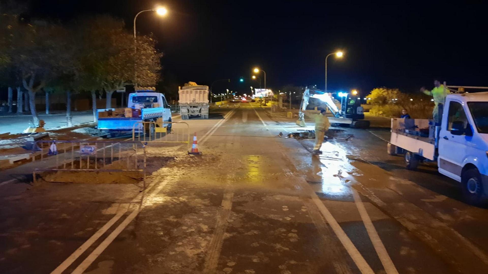 Fuga de agua en Tudela
