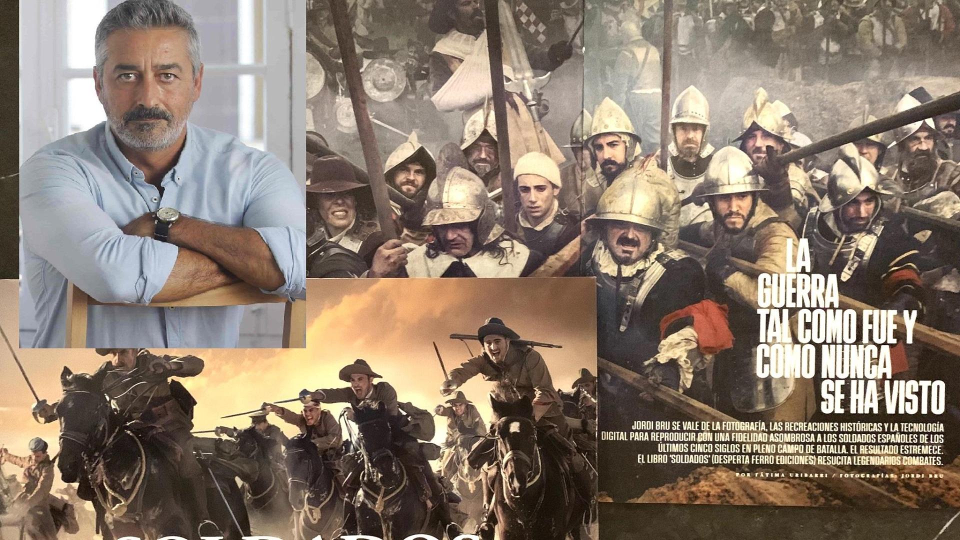 Jordi Bru presenta el libro 'Soldados', recreaciones de batallas históricas.