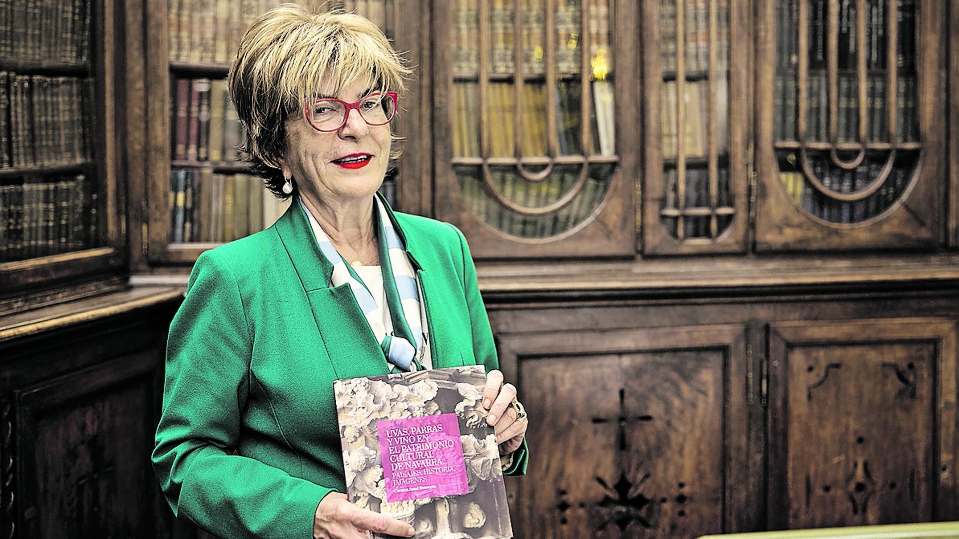 Carmen Jusué, este martes 15 de noviembre durante la presentación del libro.