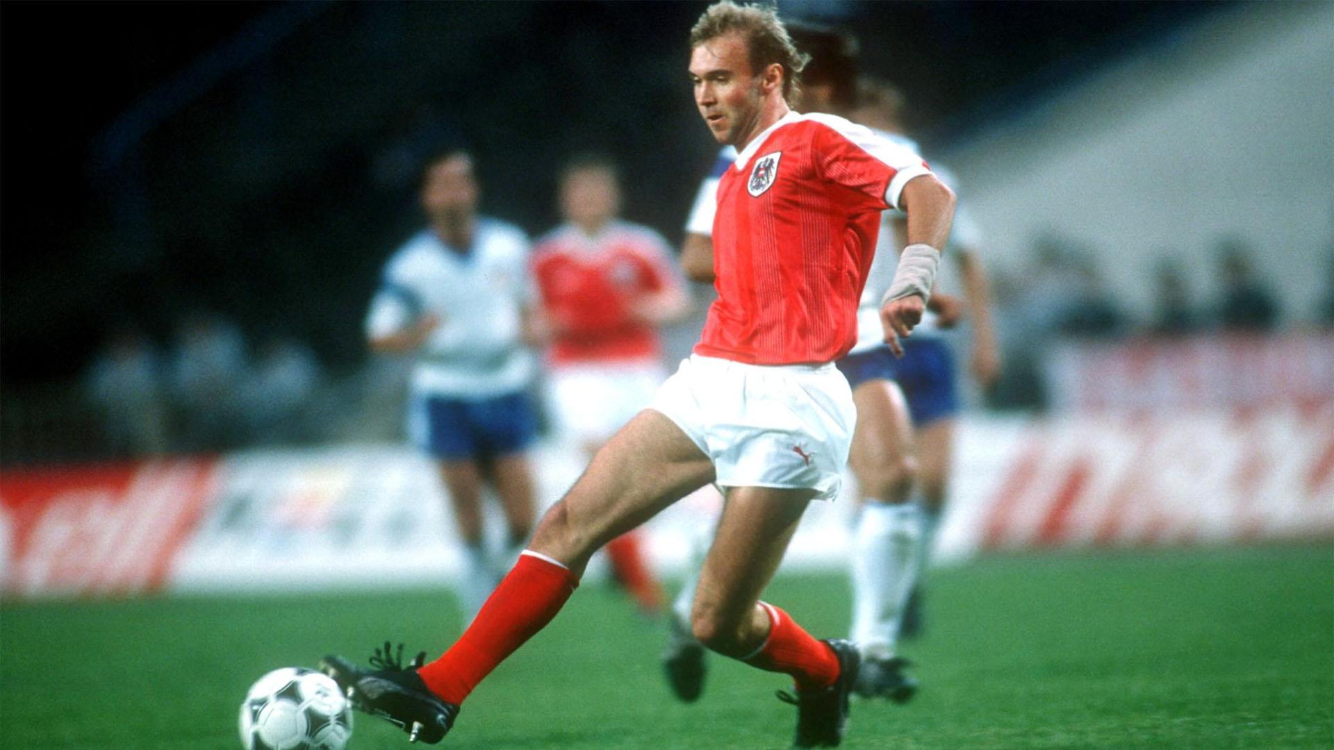 El austríaco Gerhard Rodax, con la camiseta del Rapid de Viena