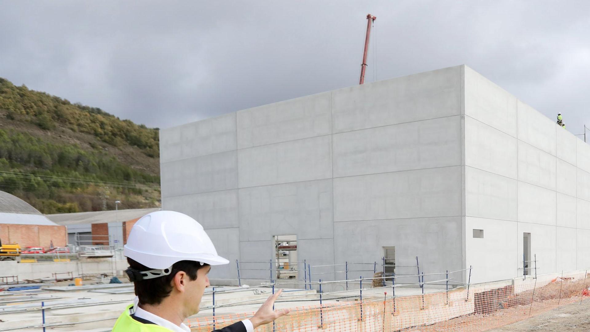 Estado actual de las obras de la central de calor de la Txantrea