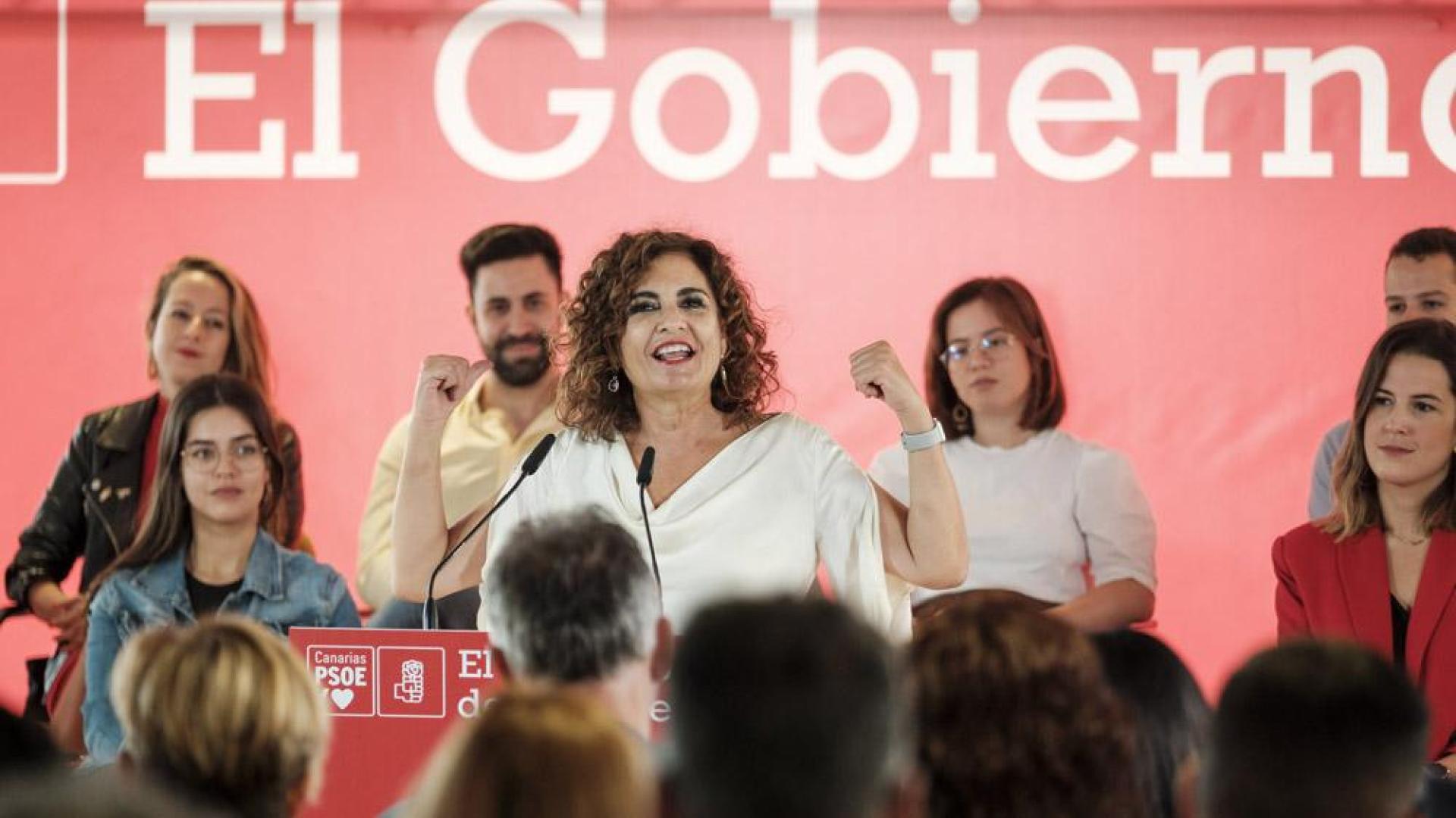 María Jesús Montero, este sábado en Las Palmas de Gran Canaria