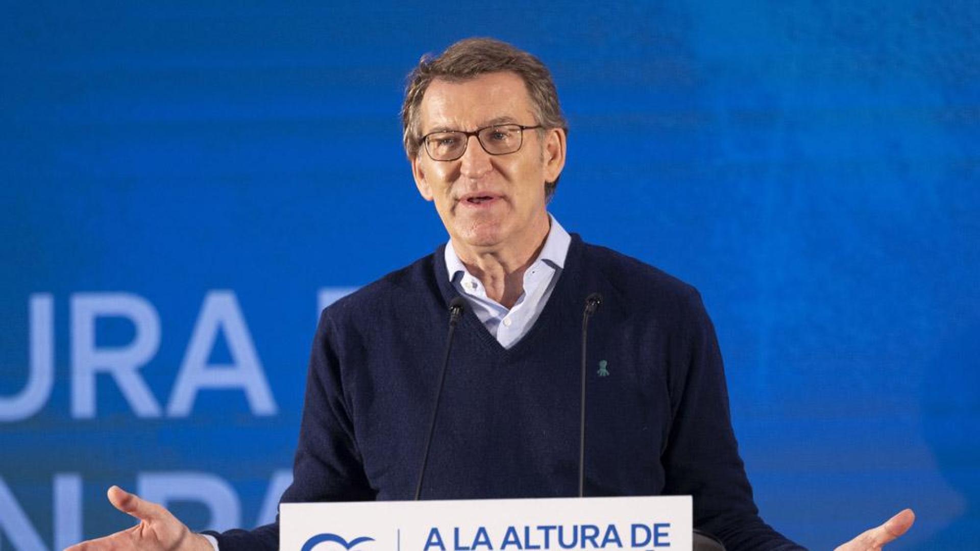 Alberto Núñez Feijóo, este sábado en Palma