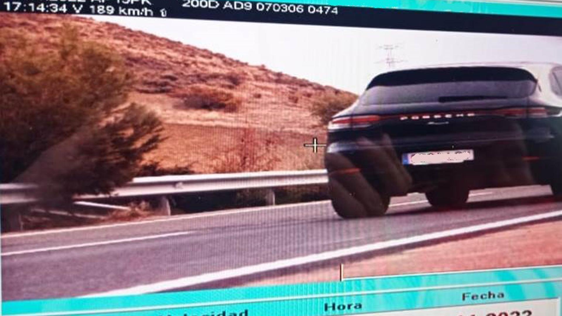 Interceptado en Marcilla un vehículo a 189 km por hora