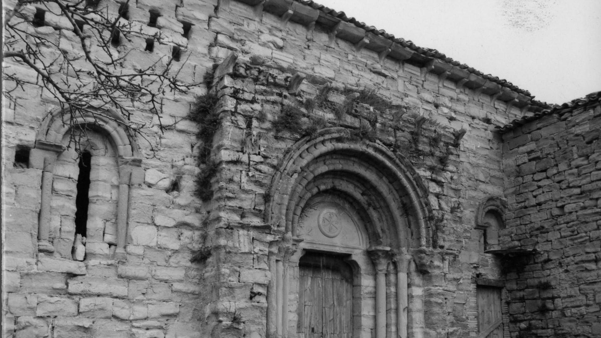 Iglesia de los Sanjuanistas en Cizur Menor, en 1972