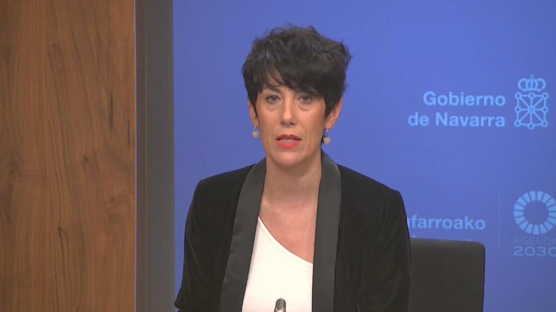 Elma Saiz, en su comparecencia este lunes