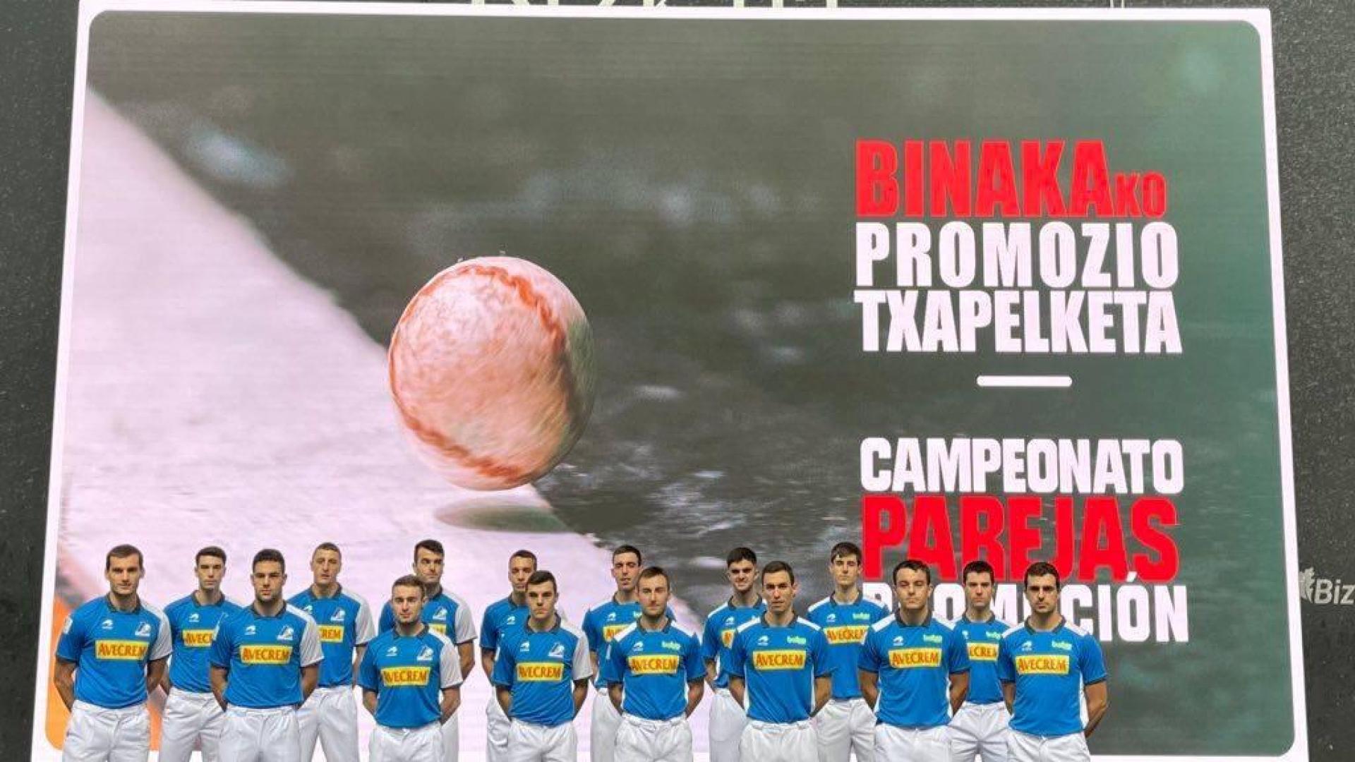 De izquierda a derecha: Oier Etxebarria, Egiguren V, Exposito, Erostarbe, Salaberria, Bikuña, Zabala, Gaskue, Elizegi, Bakaikoa, Morgaetxebarria, Zubizarreta III, Iztueta, Larrazabal, Eskiroz y Agirre