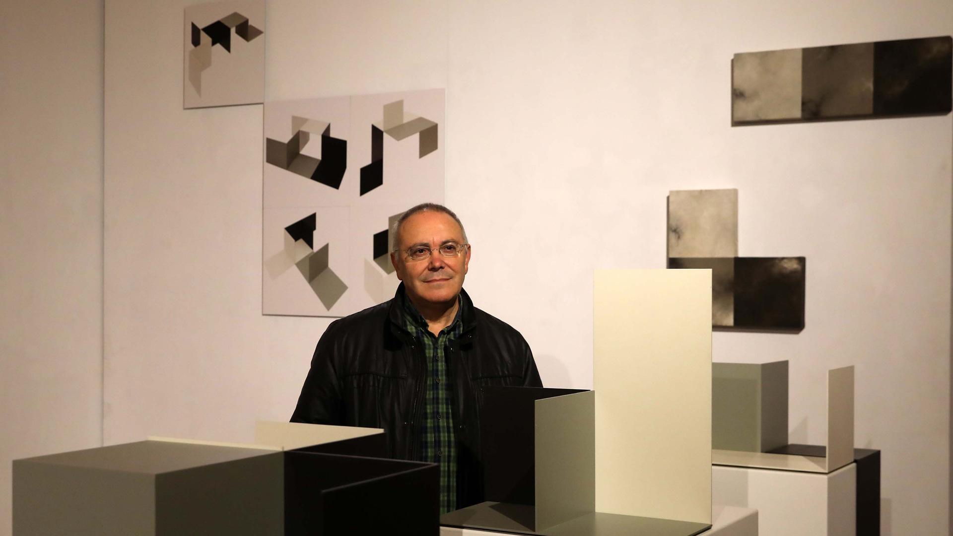 Koldo Sebastián, en la exposición
