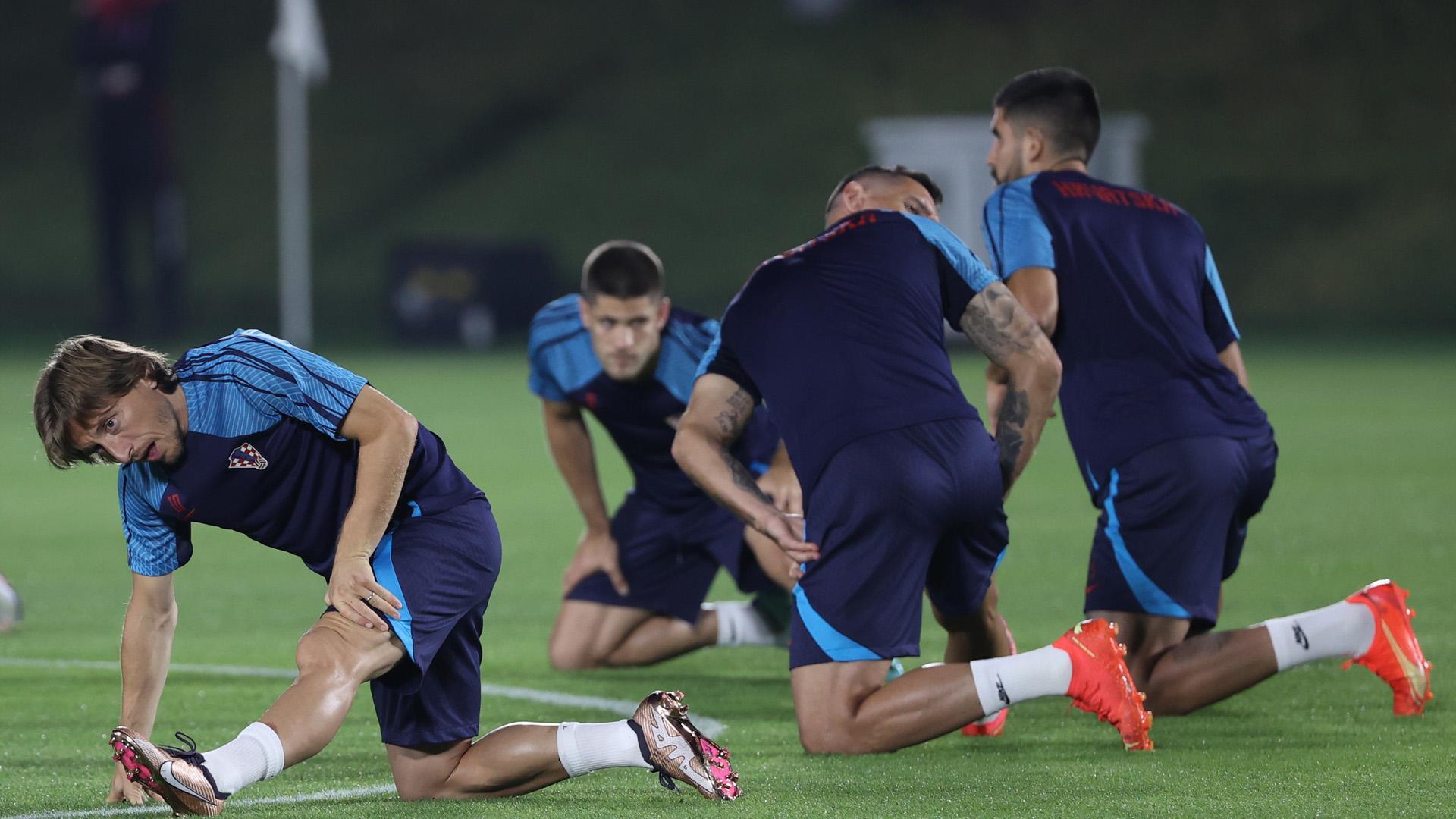 Último entrenamiento de Croacia