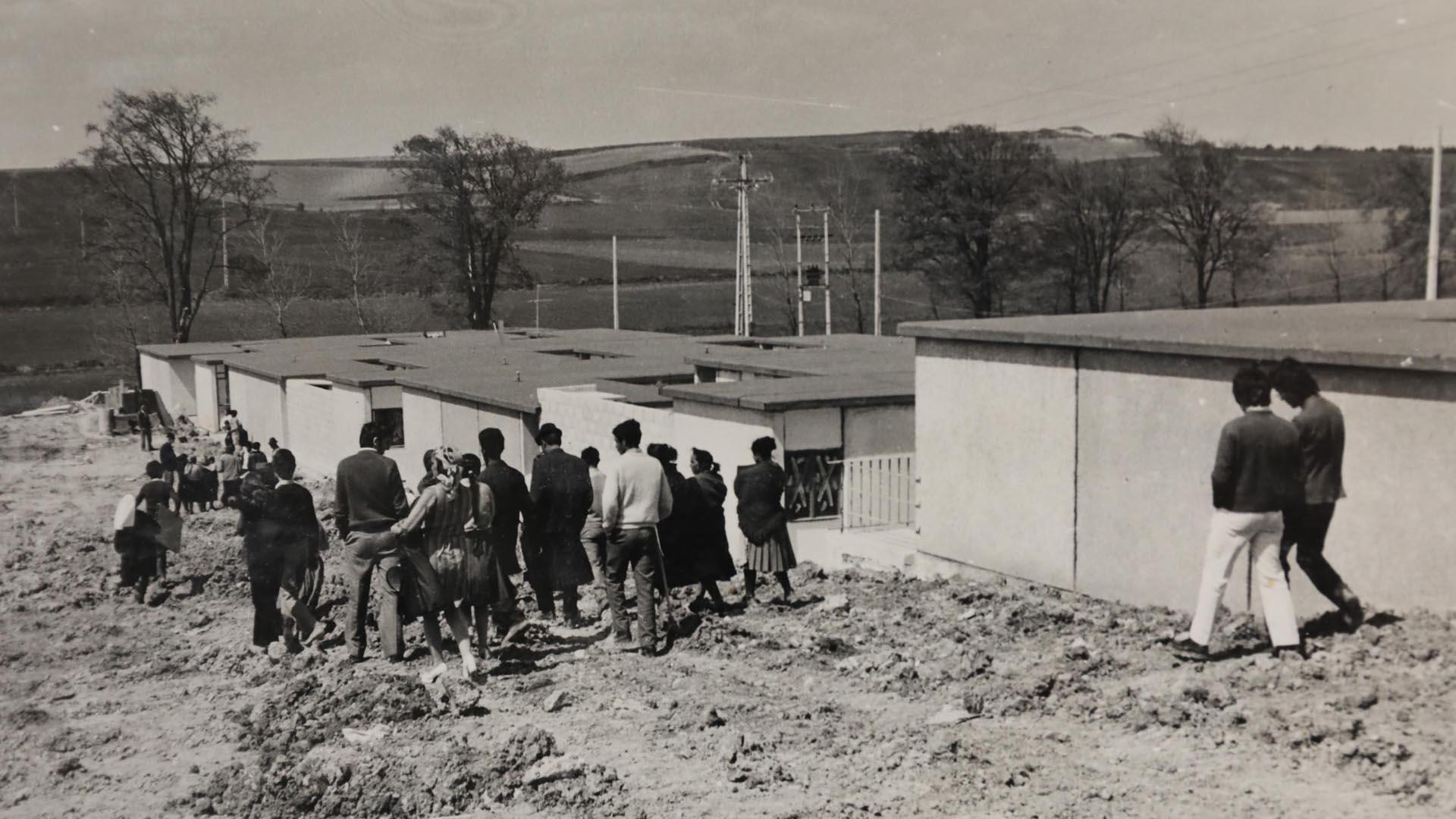 Fotos históricas del Poblado de Santa Lucía.