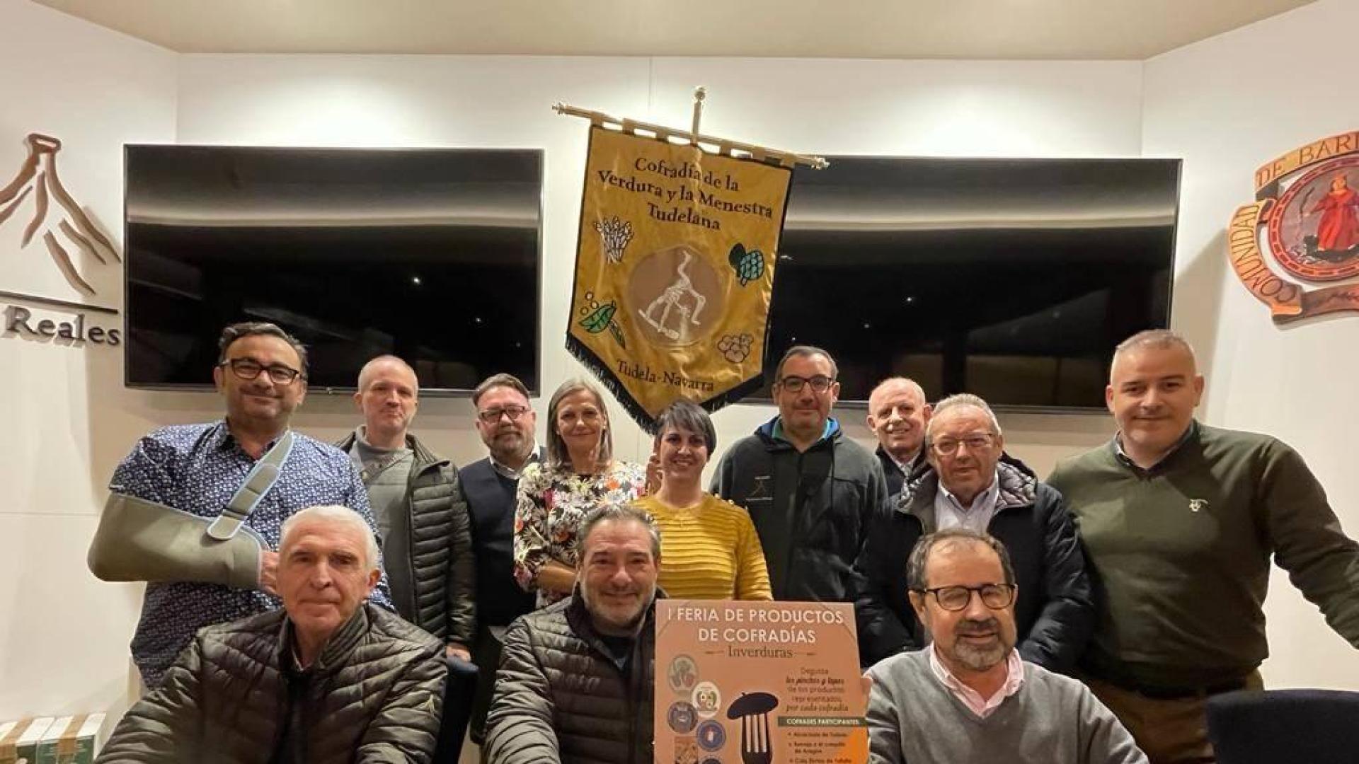 Miembros del Volatín y Bardenas, en la presentación