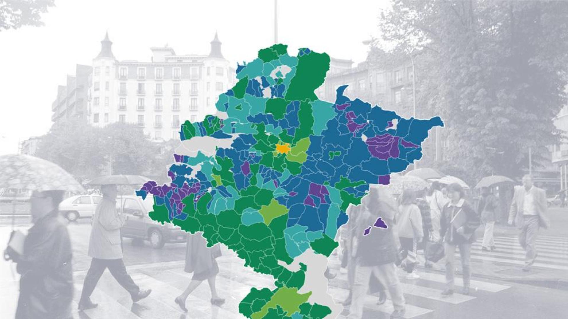 Datos de población en Navarra