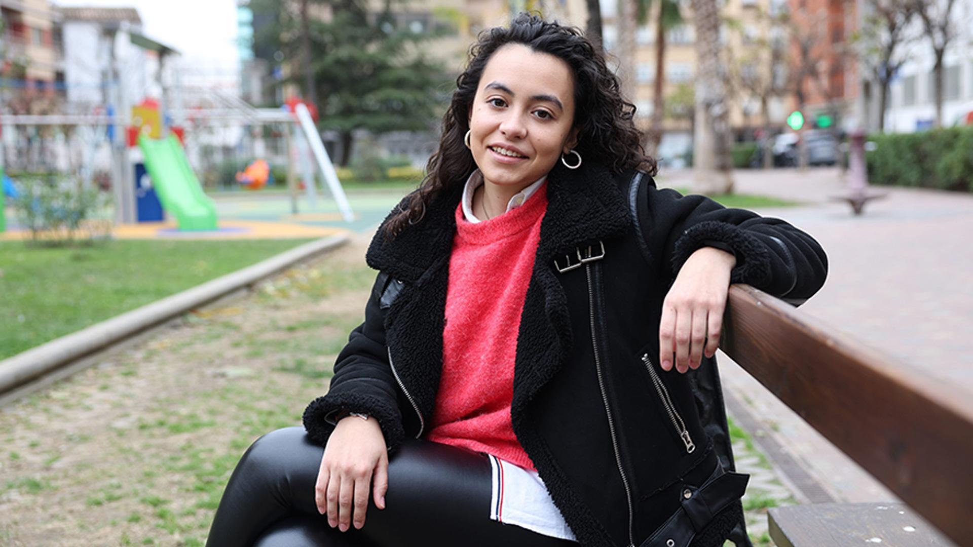 Miriam Gastón, accésit del concurso, fotografiada en Tudela