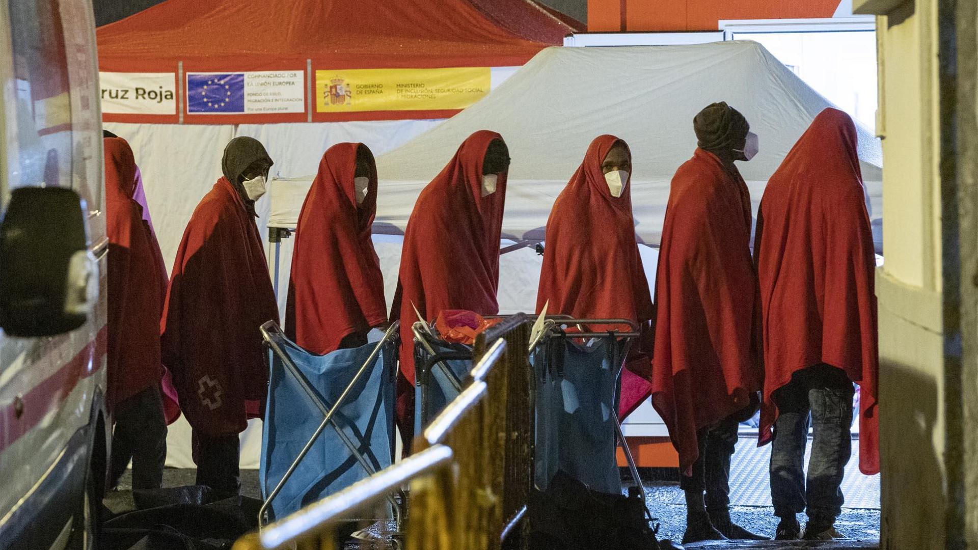 Tres de los inmigrantes fueron trasladados a un centro hospitalario