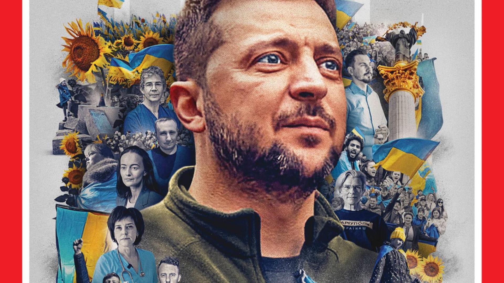 Portada de la revista Time con el presidente de Ucrania, Volodímir Zelenski, como protagonista