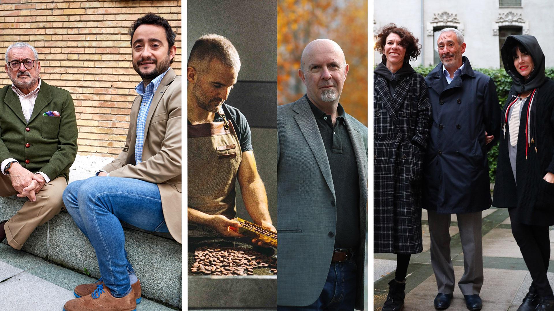 De izquierda a derecha: Juan Manuel Sebastián, Álvaro Fabo, Juan Mari Iriarte, Juan José Nicuesa, Virginia Vicente, José Luis Ciordia y Laura Baleztena