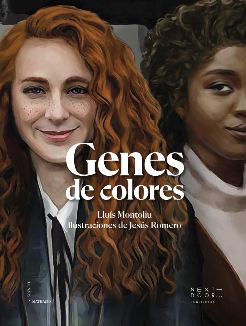 Cubierta de Genes de colores, de Lluís Montoliu, con ilustraciones de Jesús Romero