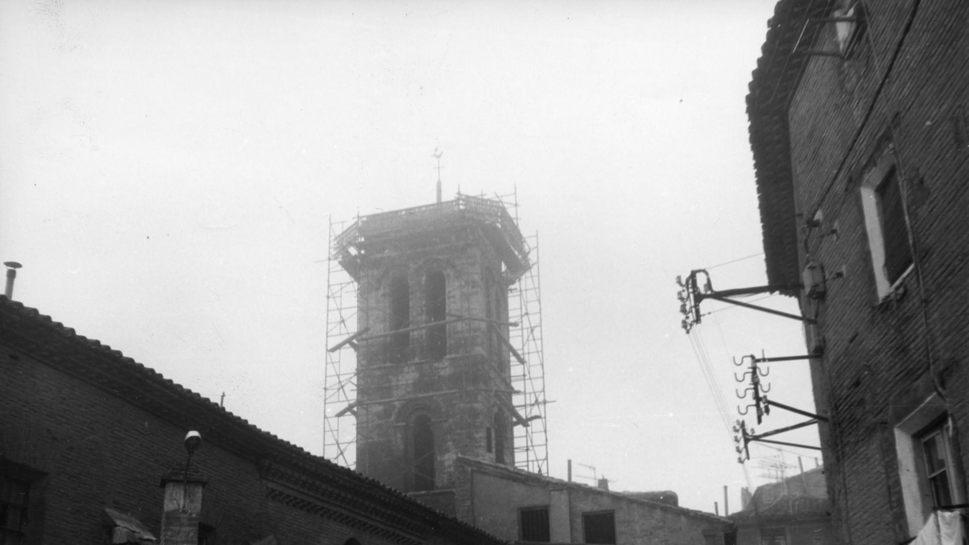 Obras en 1972 en Santa María Magdalena de Tudela