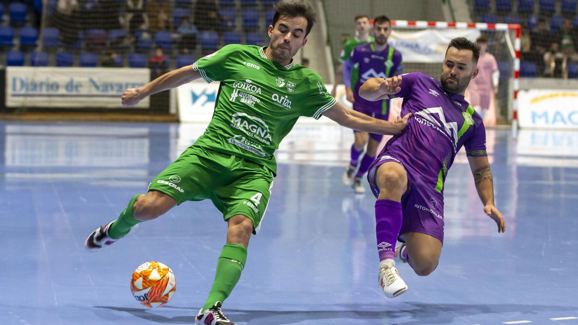 Perdió 1-3 ante el Palma Futsal del ala de Irurtzun Dani Saldise, aclamado este viernes en el Pabellón Anaitasuna