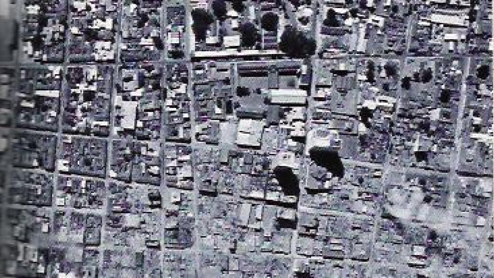 La destrucción del terremoto de 1972 en el centro de Managua
