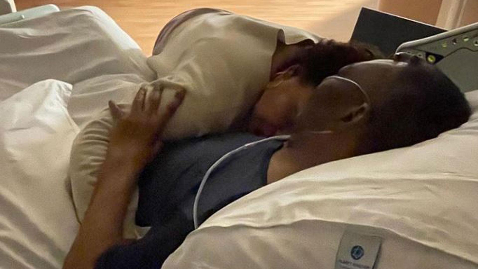 Pelé junto a su hija Kely Nascimento