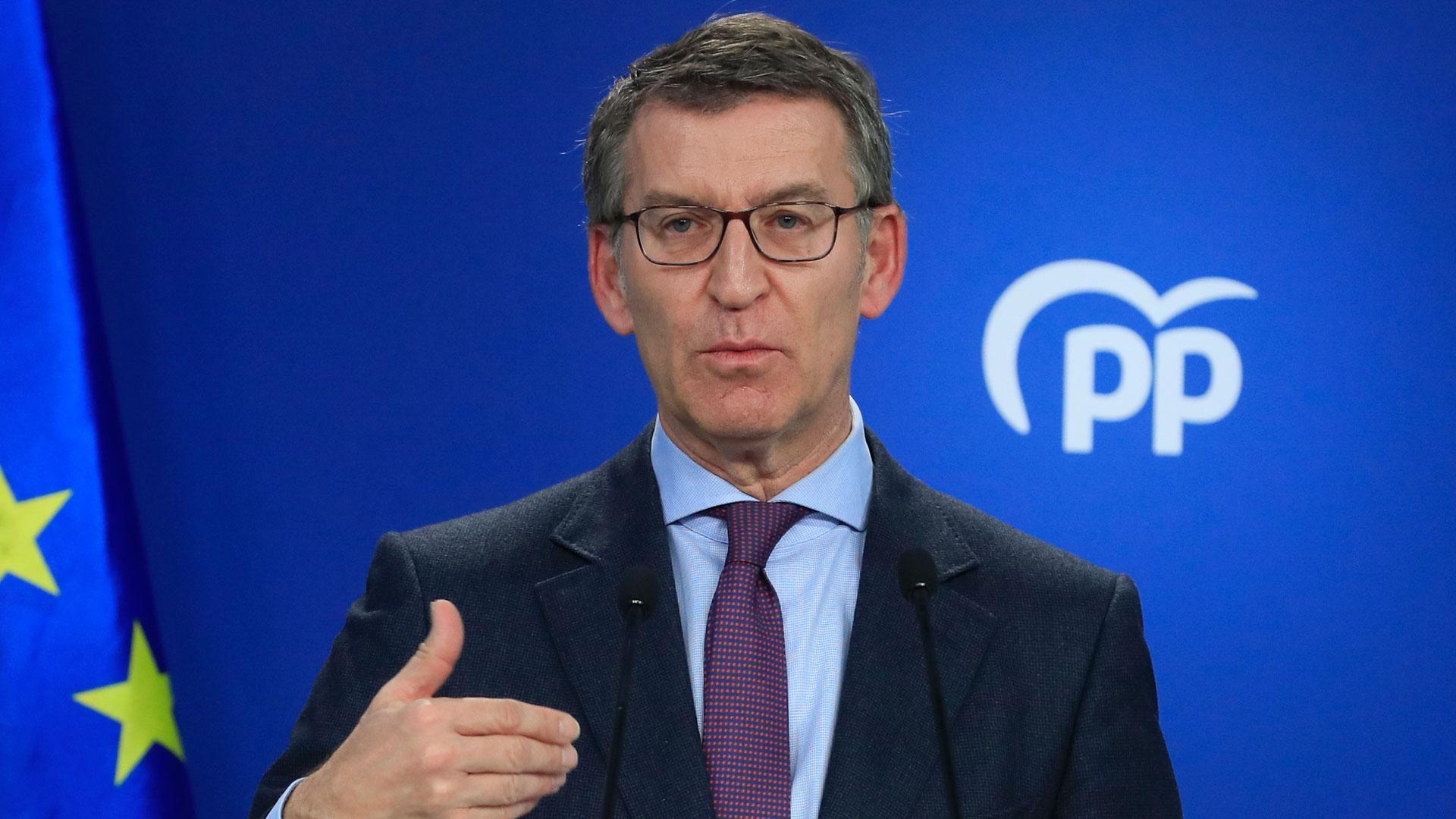 El líder del PP, Alberto Núñez Feijóo, hace balance de 2022, su primer año al frente del partido