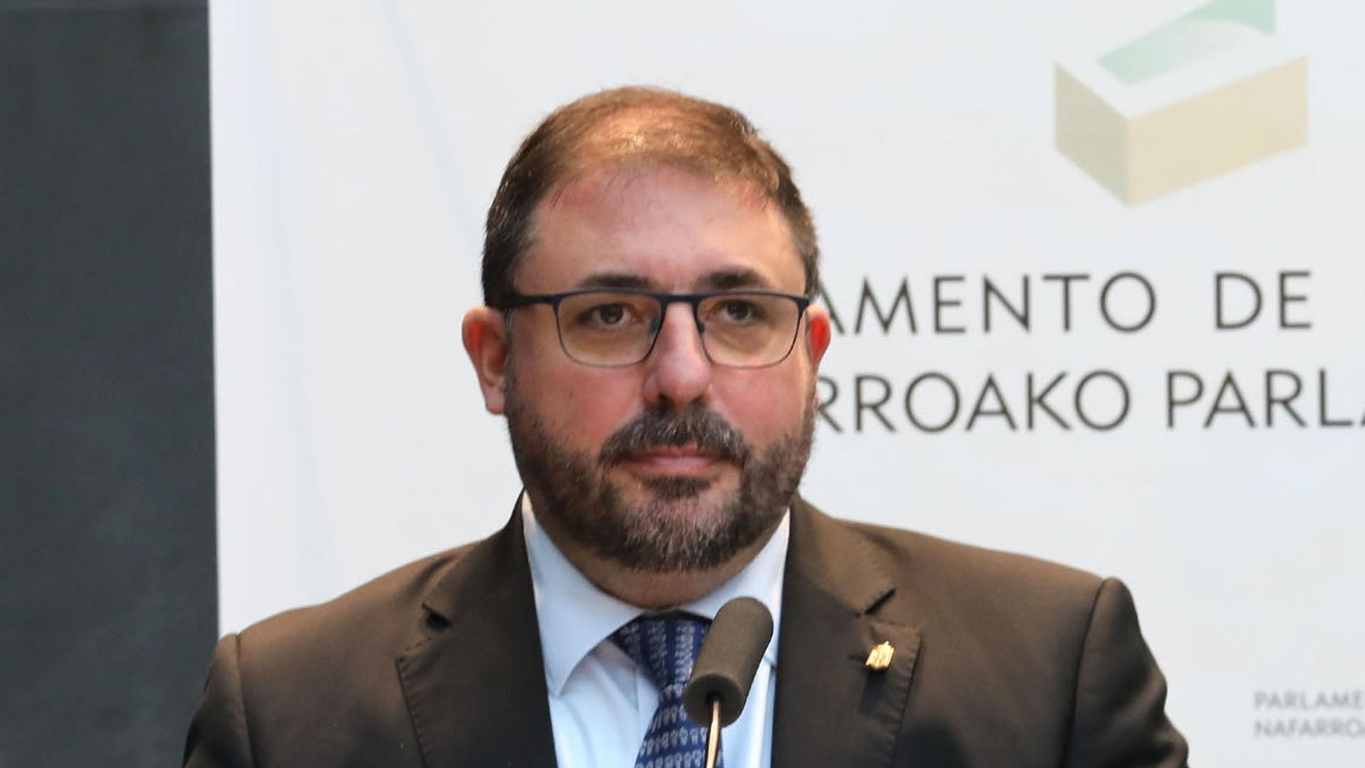 Unai Hualde, presidente del Parlamento de Navarra