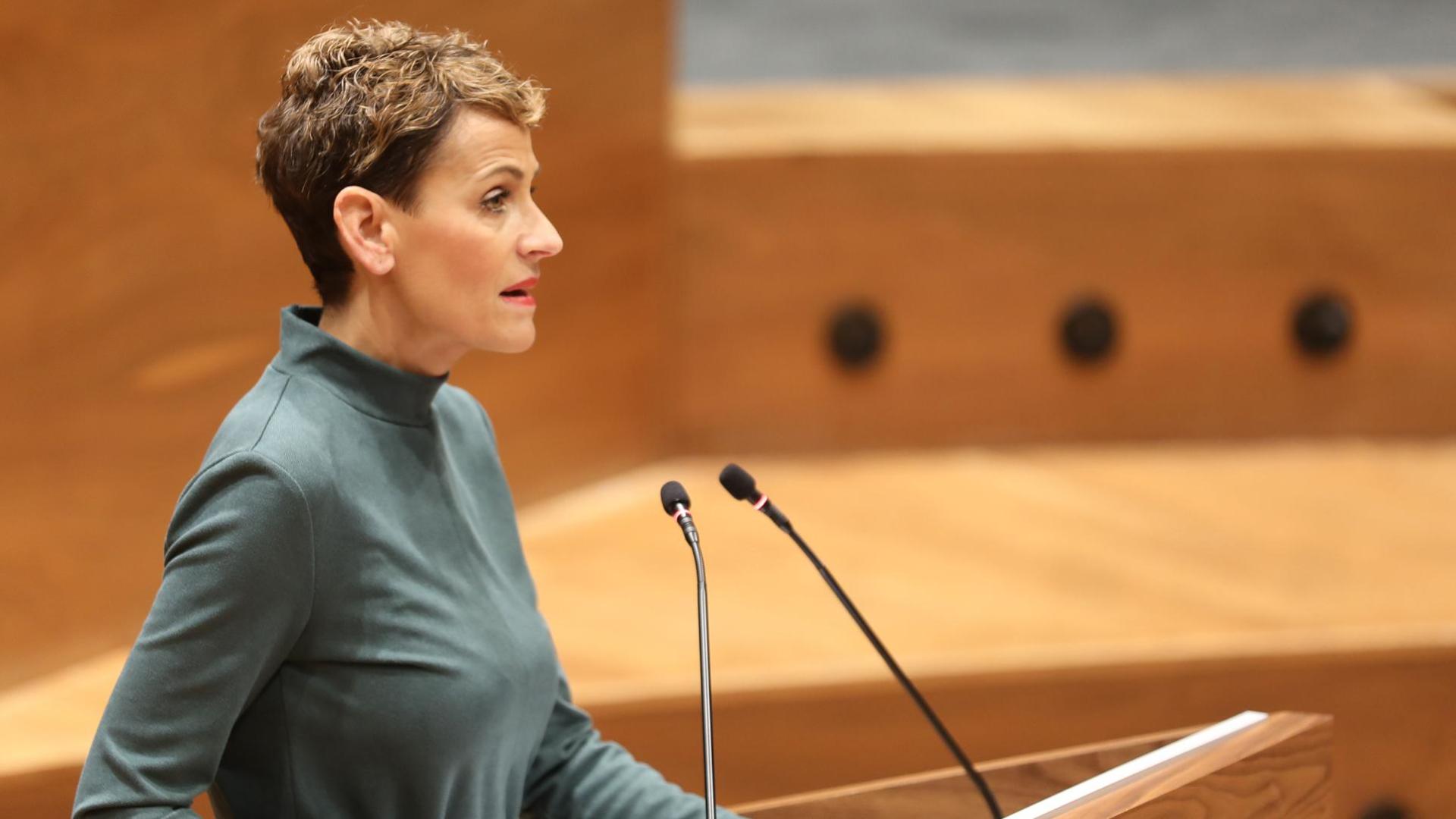 La presidenta navarra María Chivite