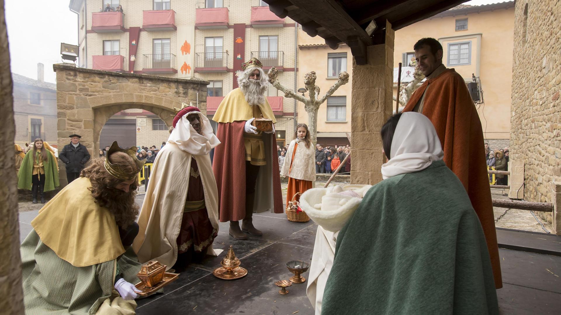 La del 6 de enero de 2020, la última representación del Misterio de Reyes de Sangüesa hasta la fecha