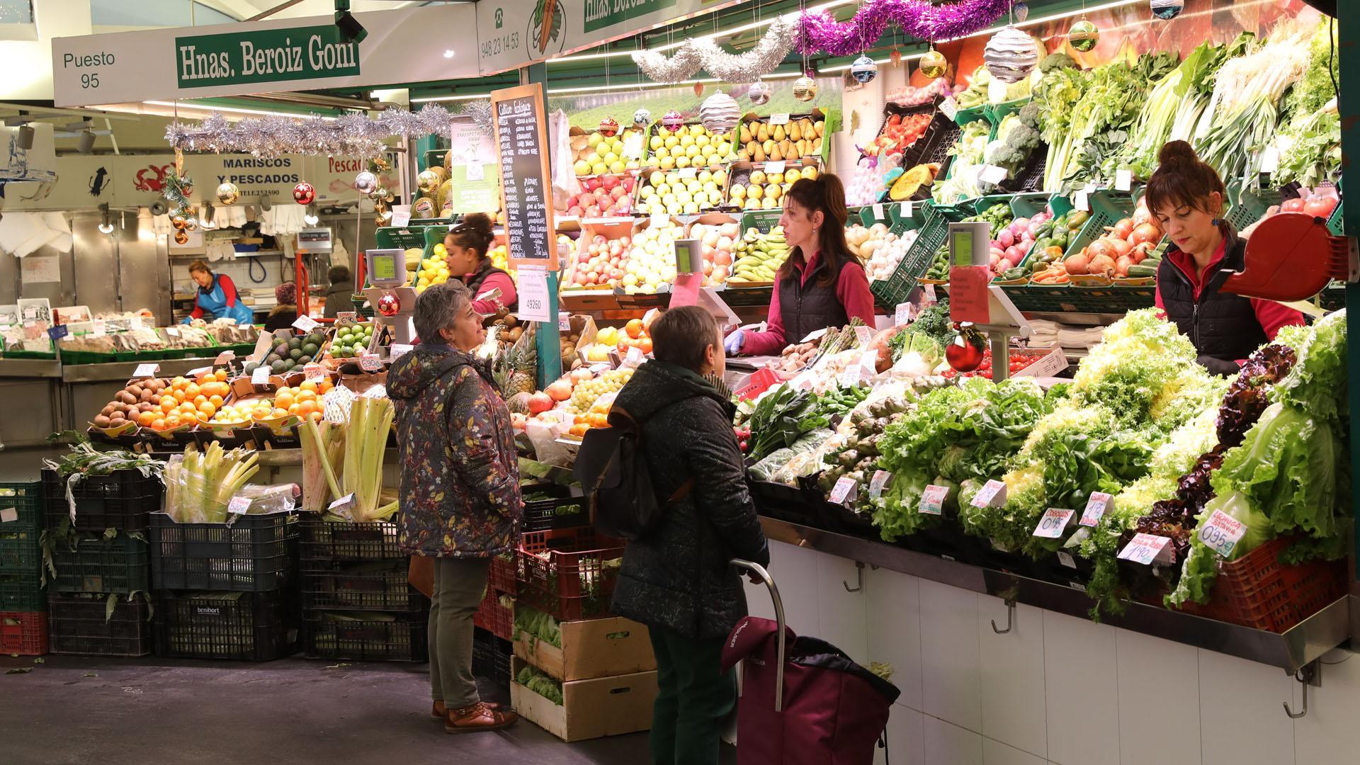Un mercado pamplonés