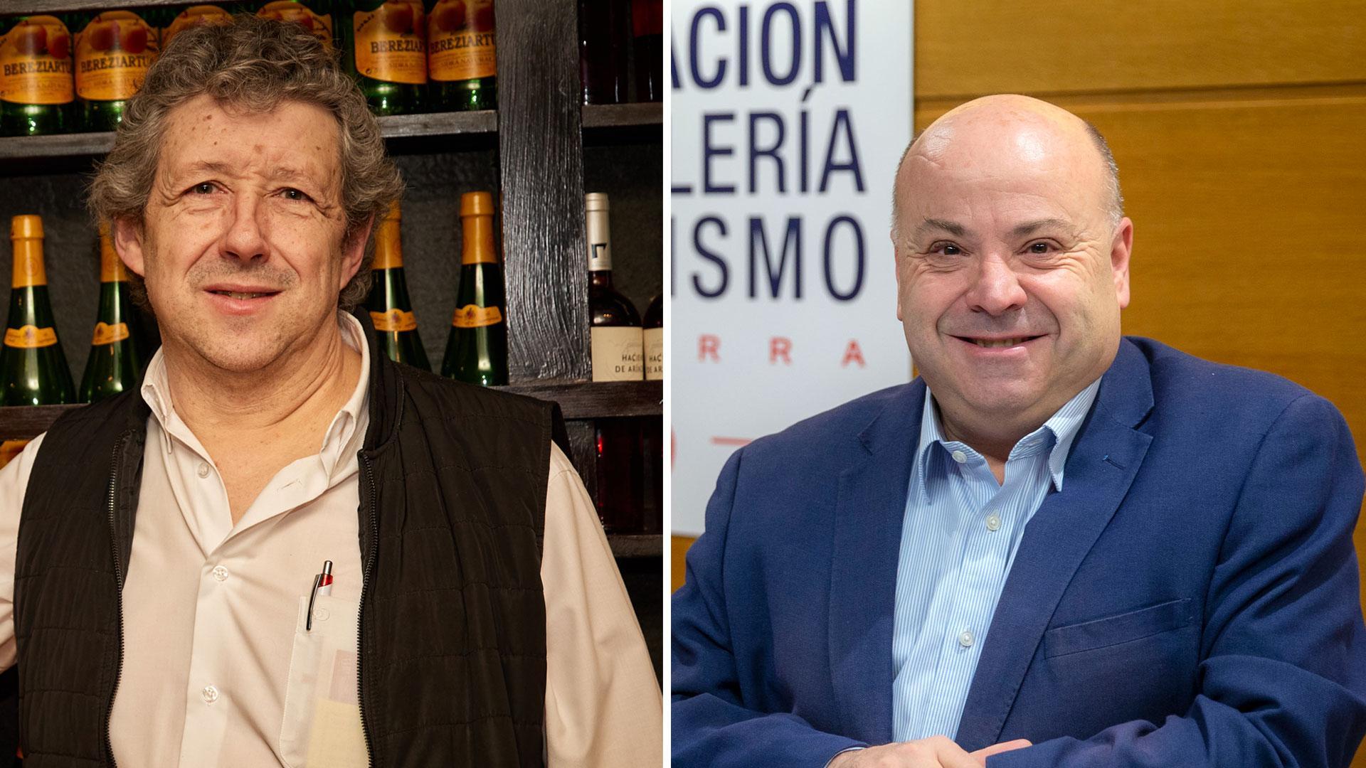 Juan Carlos Oroz, vicepresidente de ANAPEH, y Nacho Calvo, secretario general de la Asociación de Hostelería y Turismo de Navarra (AHTN)