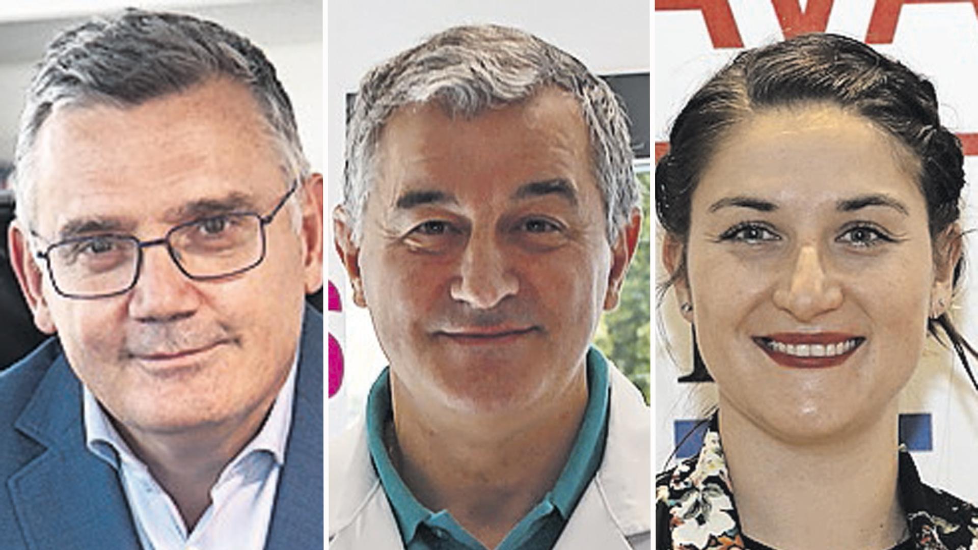 Juan Goñi Iturralde, director general Grupo CINFA; Dámaso Molero, general manager 3P Biopharmaceuticals, y Verónica Madrid Angulo, CEO de Geiserpharma