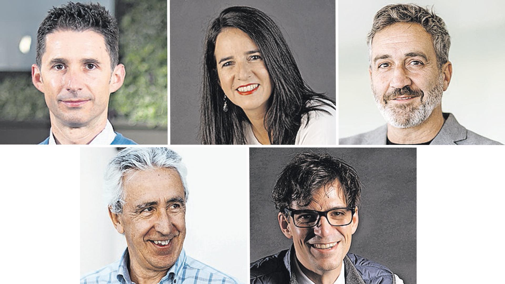 Eduardo Azanza, cofundador y CEO Das-Nano y Veridas; Maikena Barrachina Larraza, gerente de Wikai; Gorka Lakunza, gerente de ATECNA; Rafael Zúñiga Ripa, director general de CYC, e Iñigo Ayerra, director general de IED
