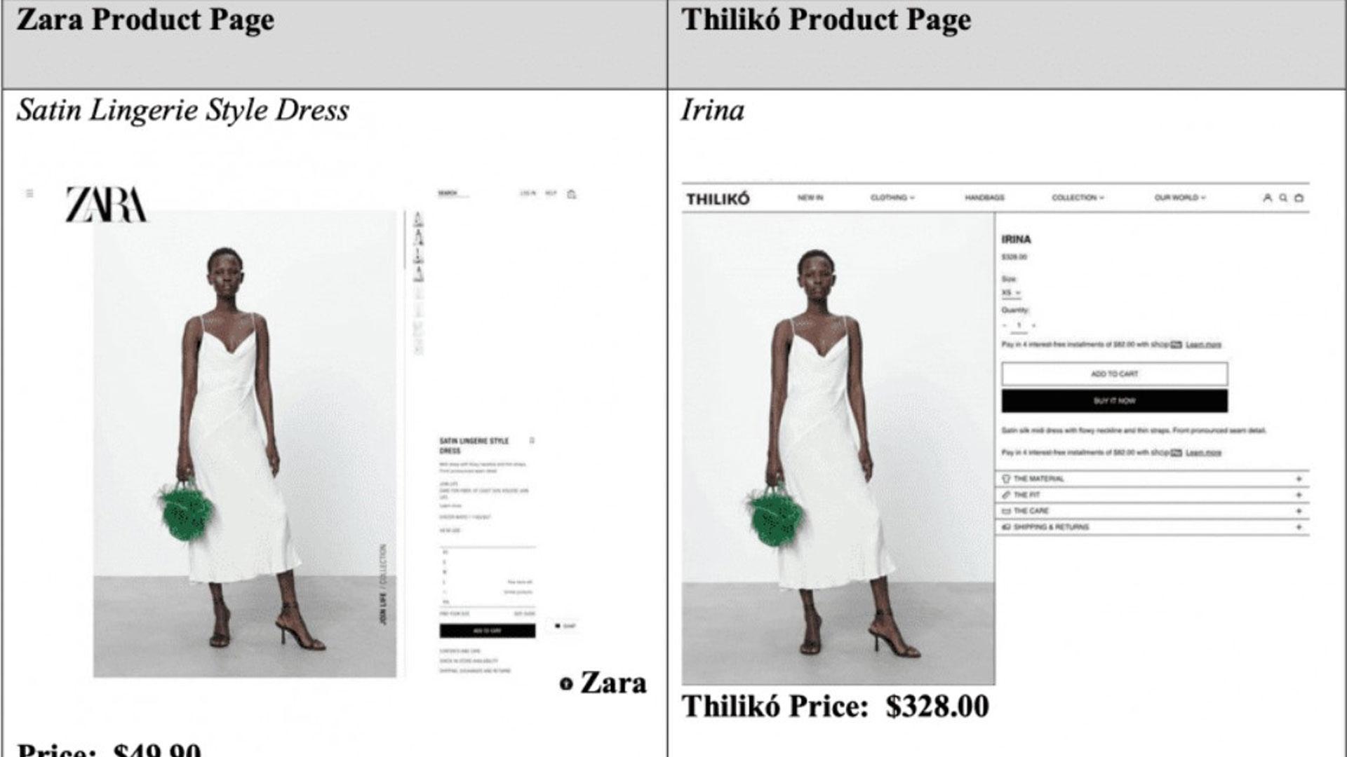 Zara denuncia a una empresa estadounidense por vender su ropa como propia a precios "exorbitados"