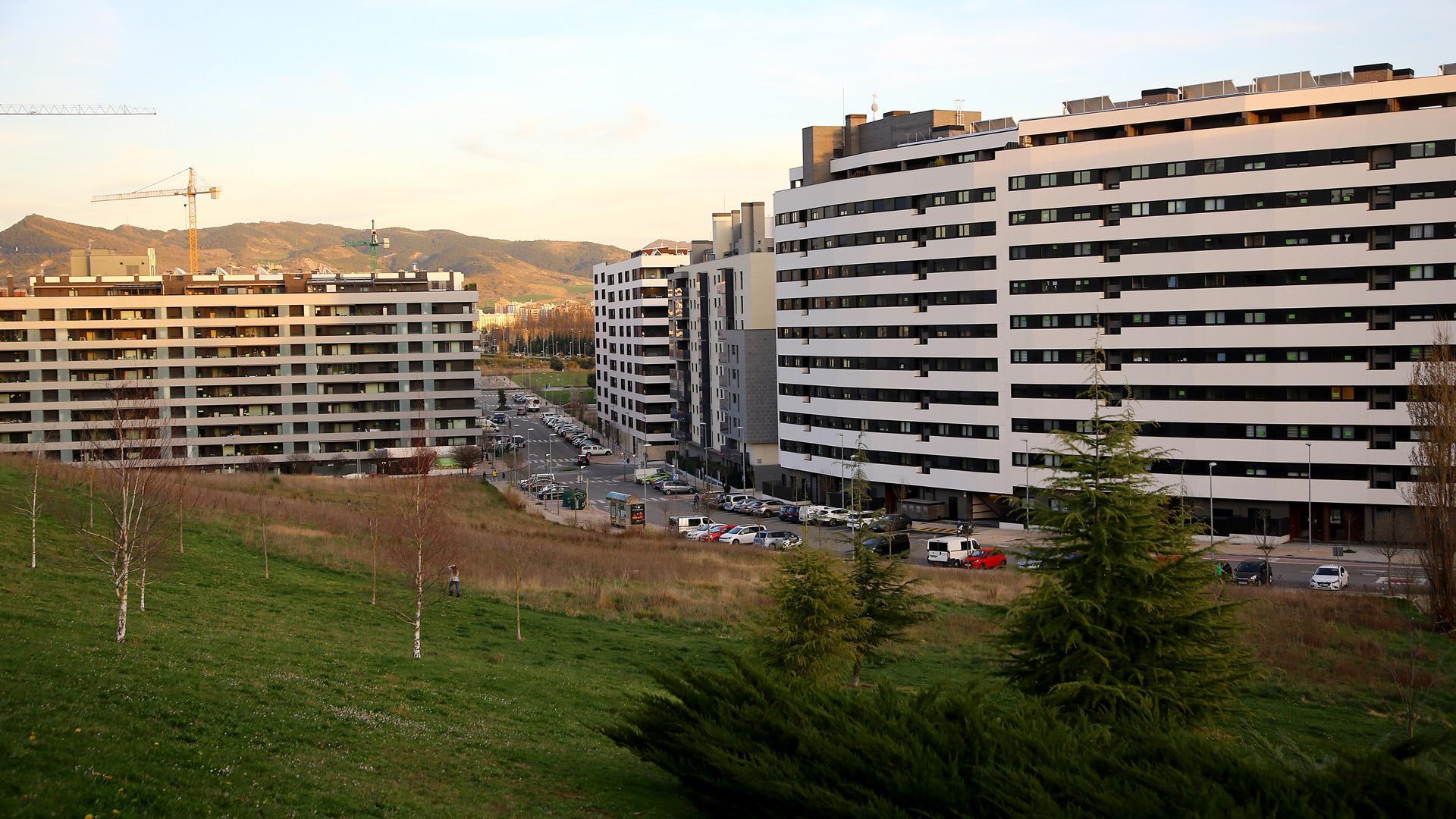 En esta ladera de Ripagaina está prevista la construcción de los dos bloques con 91 viviendas