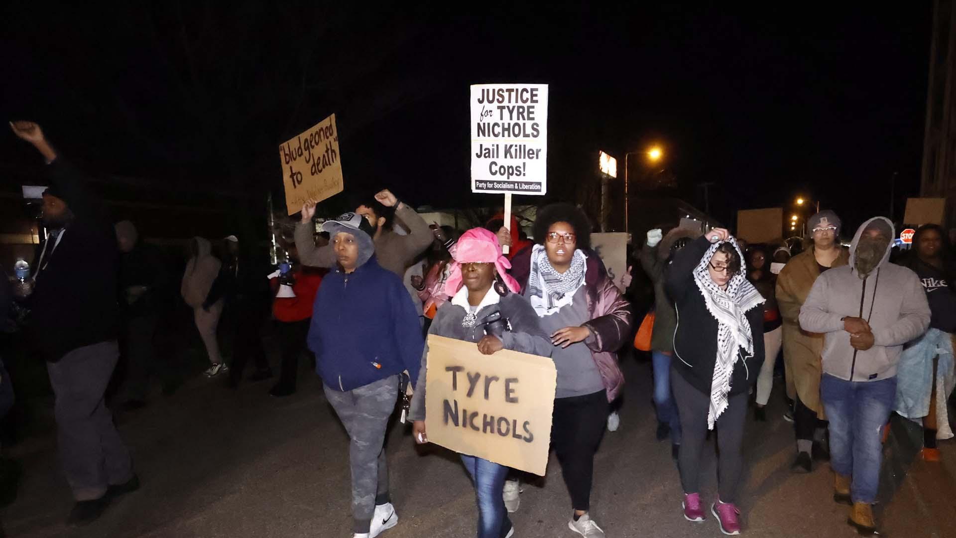 Las protestas por la muerte de Tyron Nichols a manos de la policía se suceden en Estados Unidos