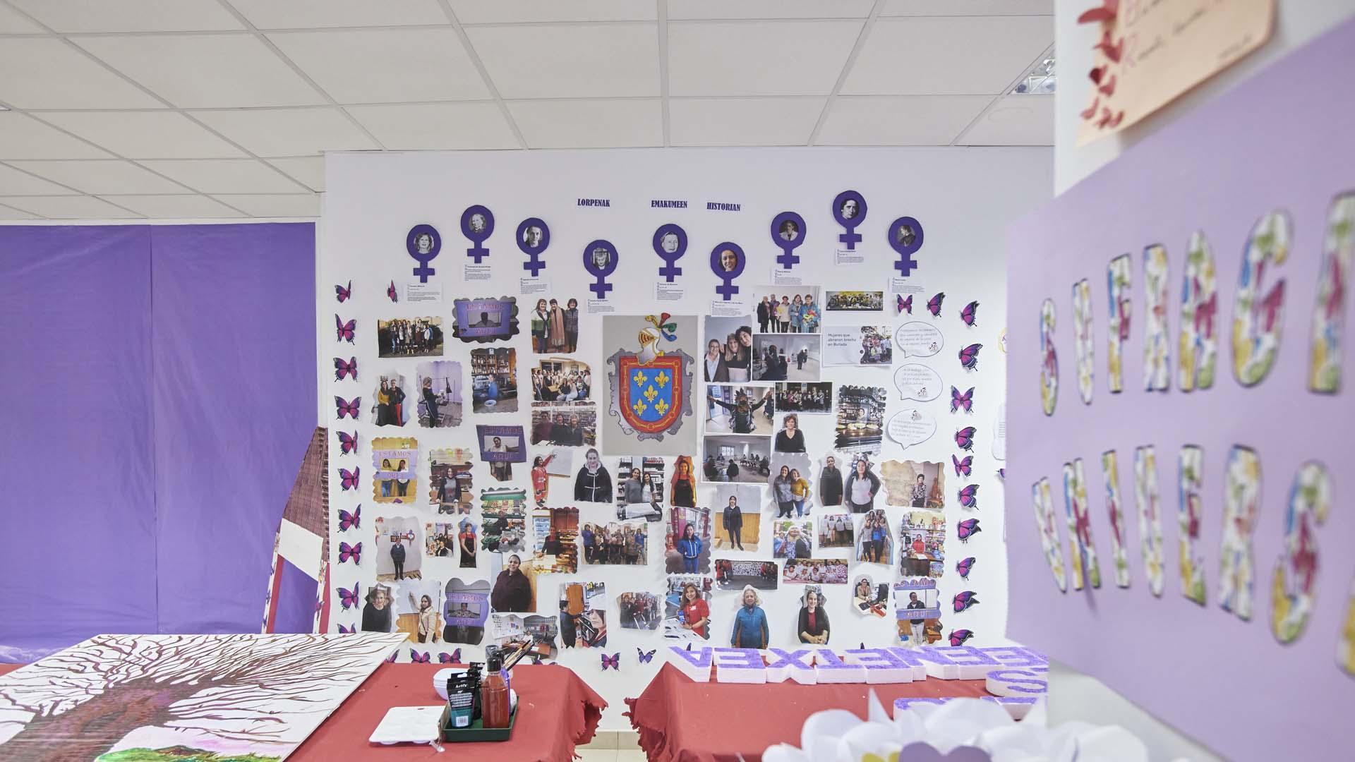 Uno de los espacios que ofrece la casa de las mujeres en Burlada