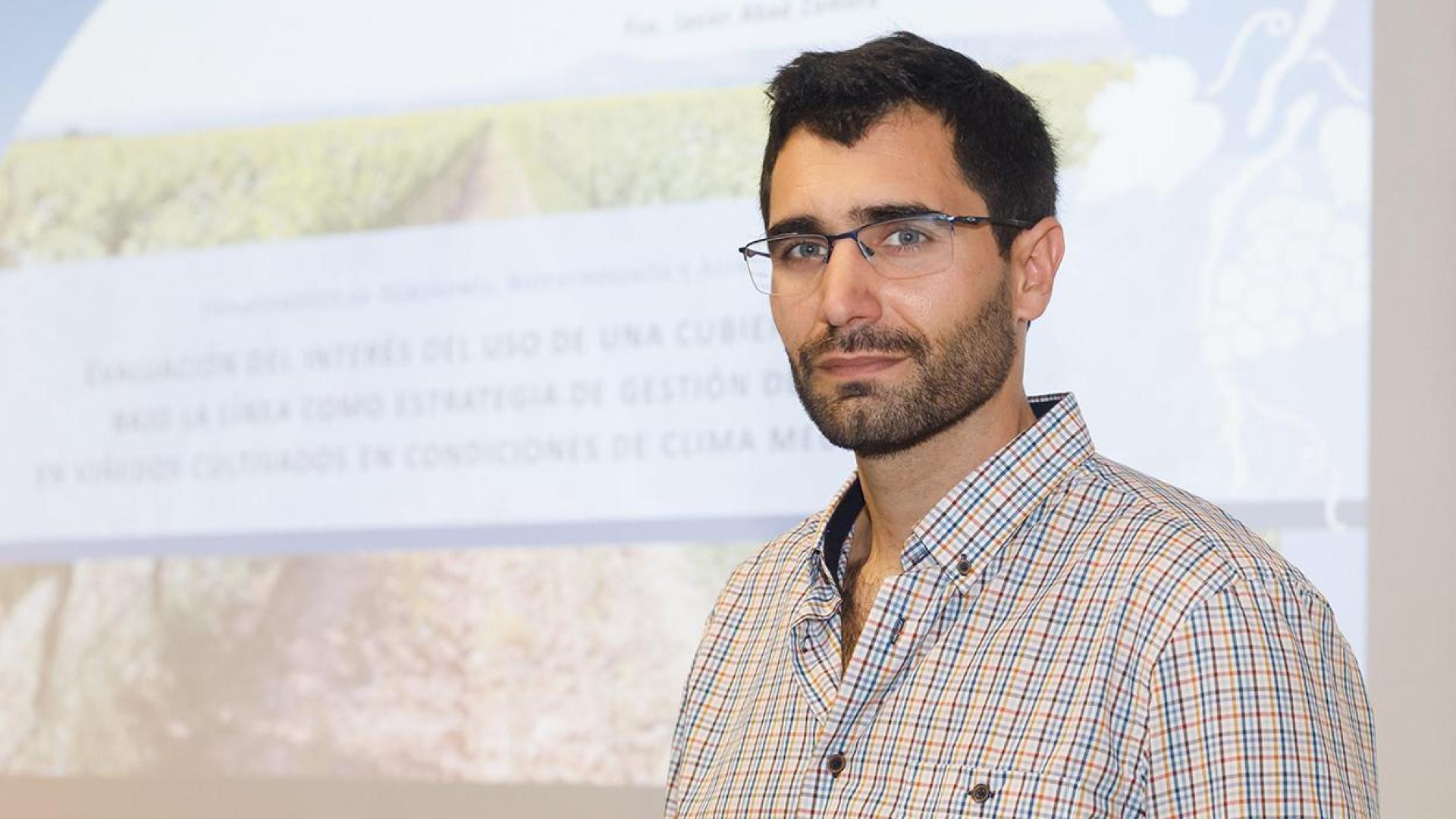 El estudio forma parte de la tesis doctoral del técnico de asesoramiento de INTIA, Javier Abad (en la fotografía)