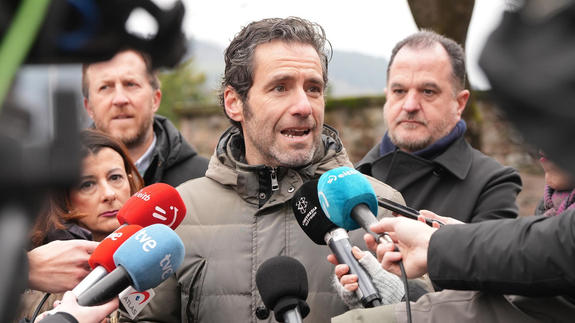El portavoz del PP del comité de campaña, Borja Sémper, este domingo en San Sebastián
UNANUE-EUROPA PRESS
29/01/2023