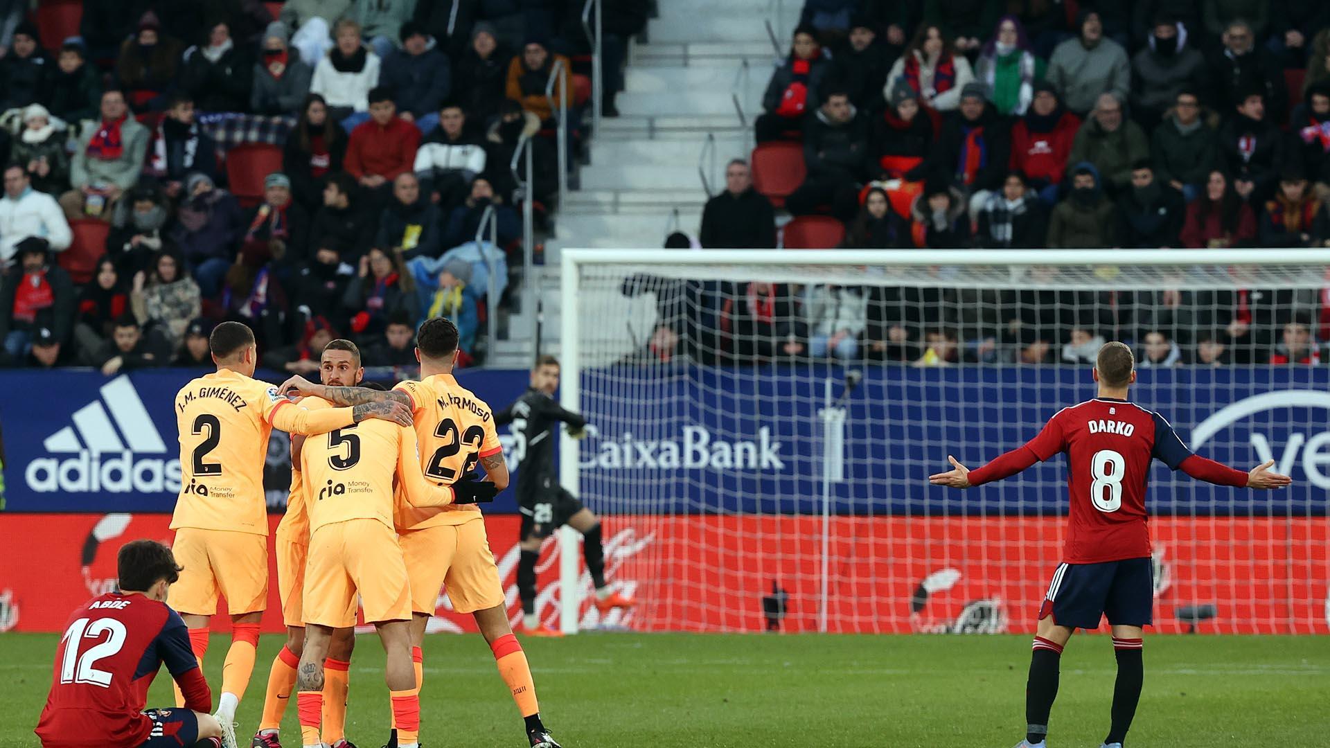 Fotos del Osasuna 0-1 Atlético./